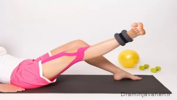 تمرین بالا بردن مستقیم پا برای درمان درد ساق پا